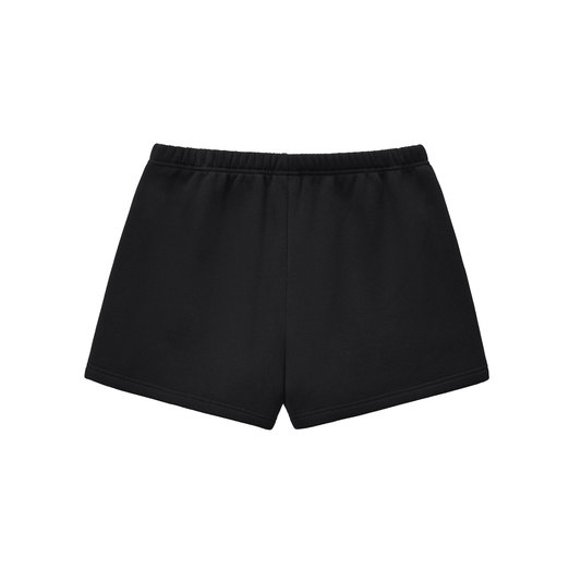 Black shorts on a white background