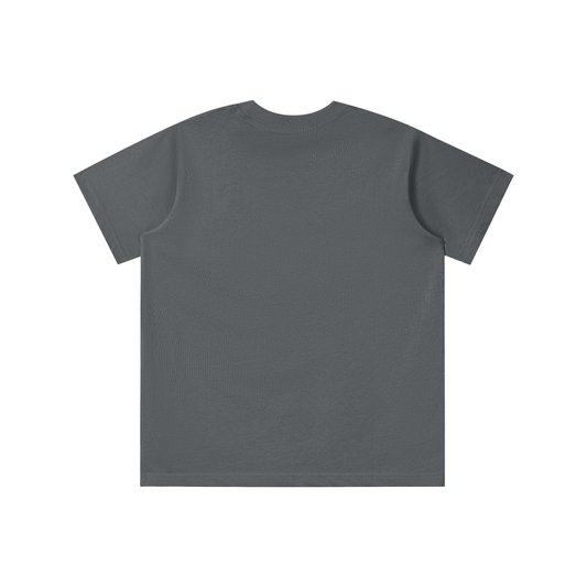 Plain gray t-shirt on a white background