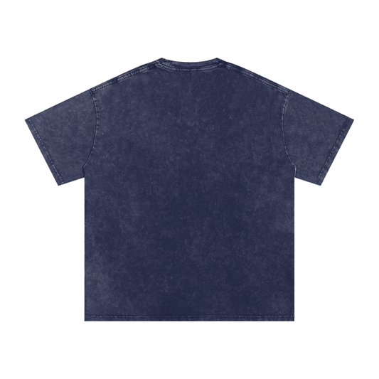 Navy Blue t-shirt on a white background