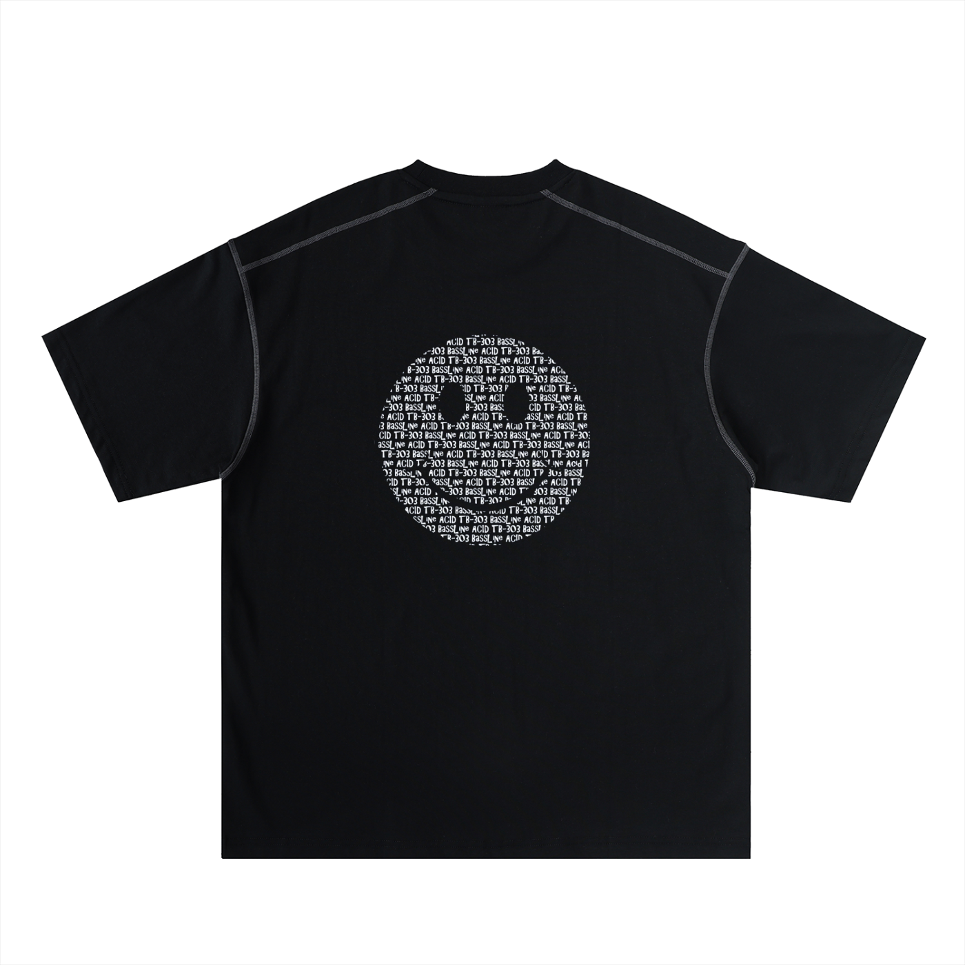 Oversized Contrast-Stitched Cotton Tee