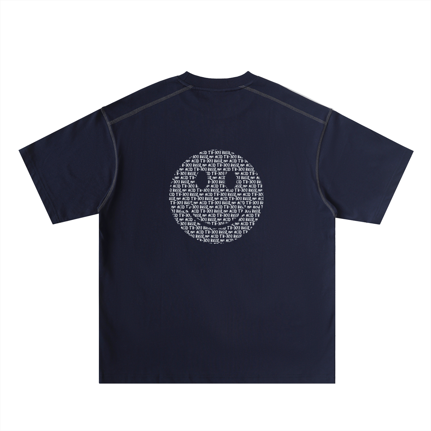 Oversized Contrast-Stitched Cotton Tee