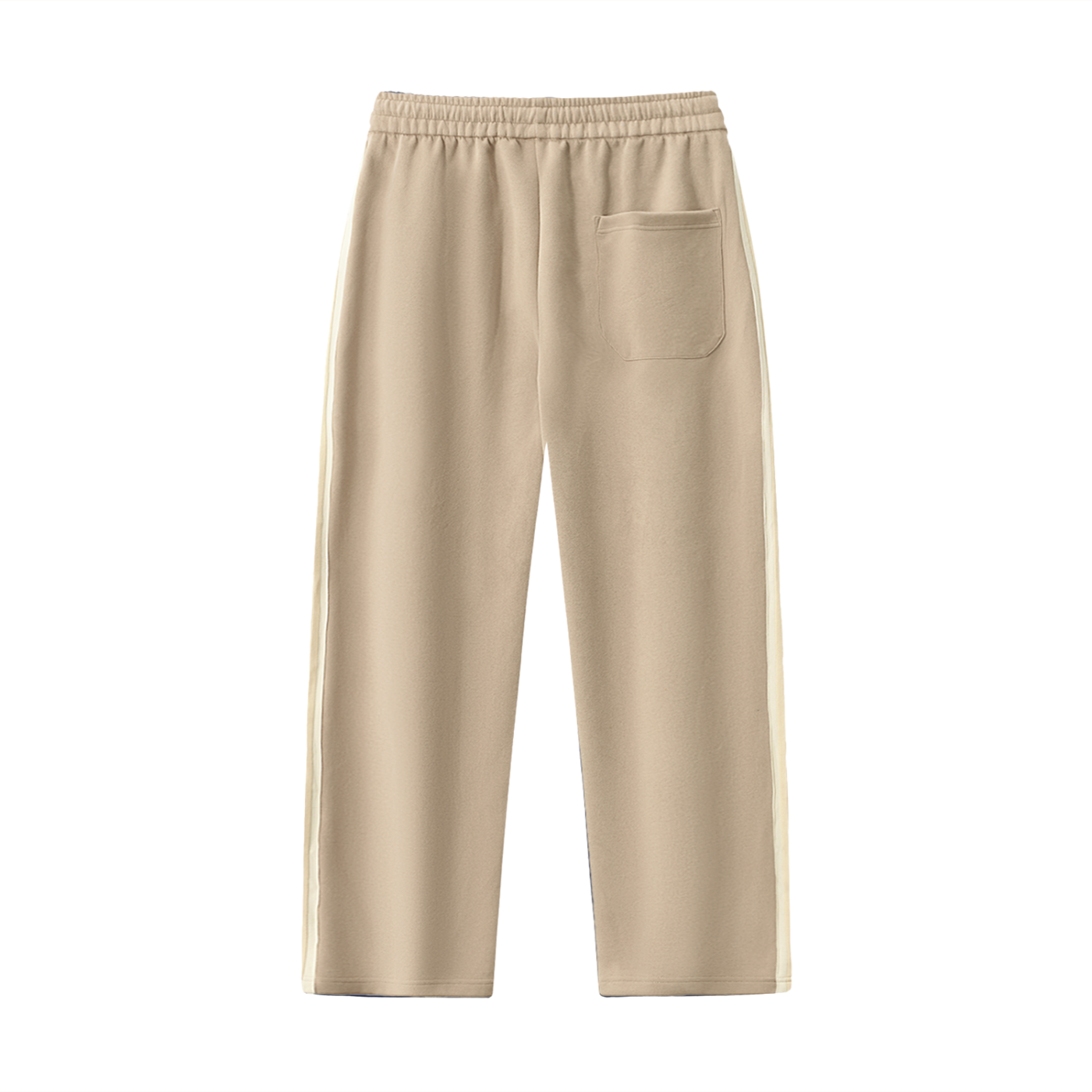 Beige sweatpants on a white background