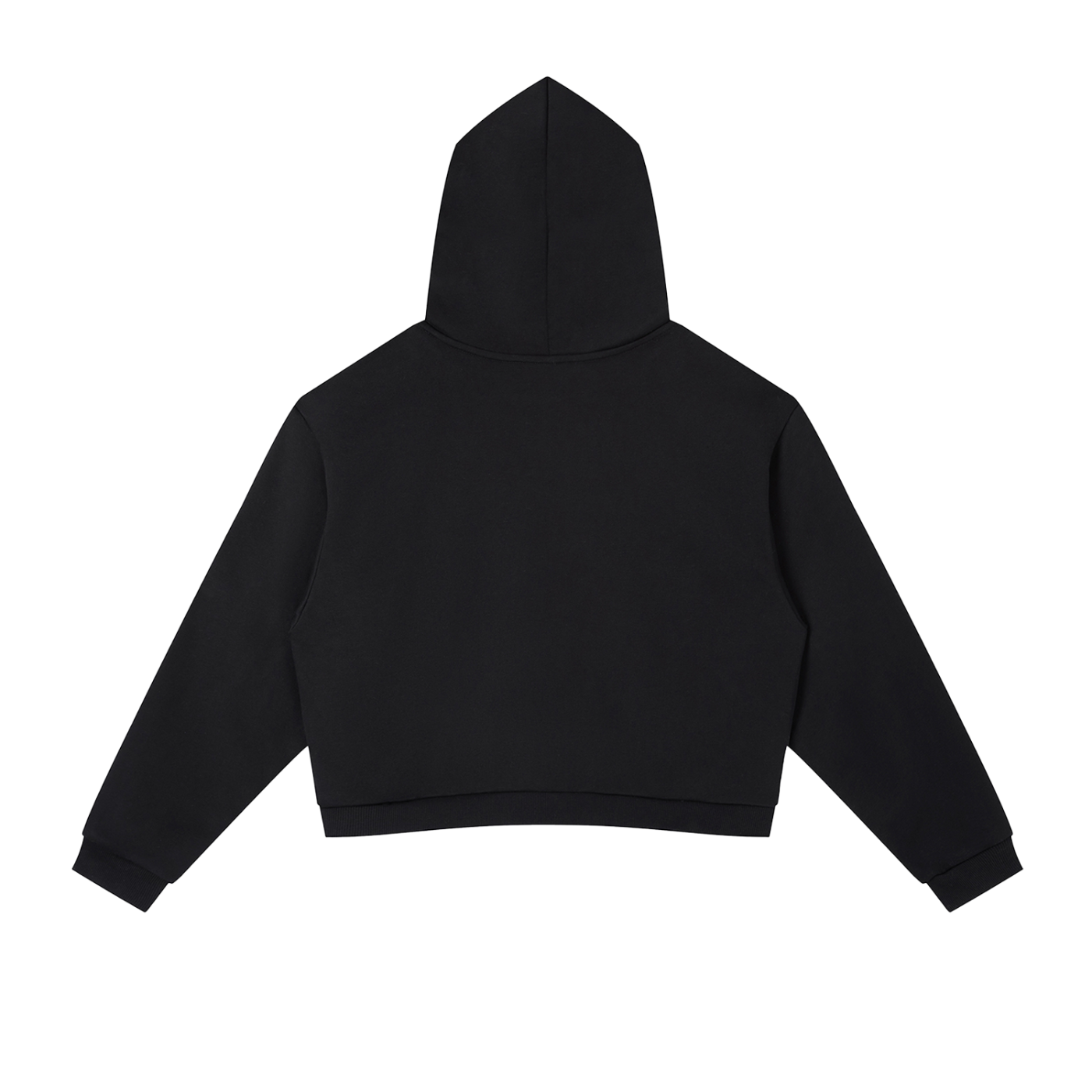 Black hoodie on a white background