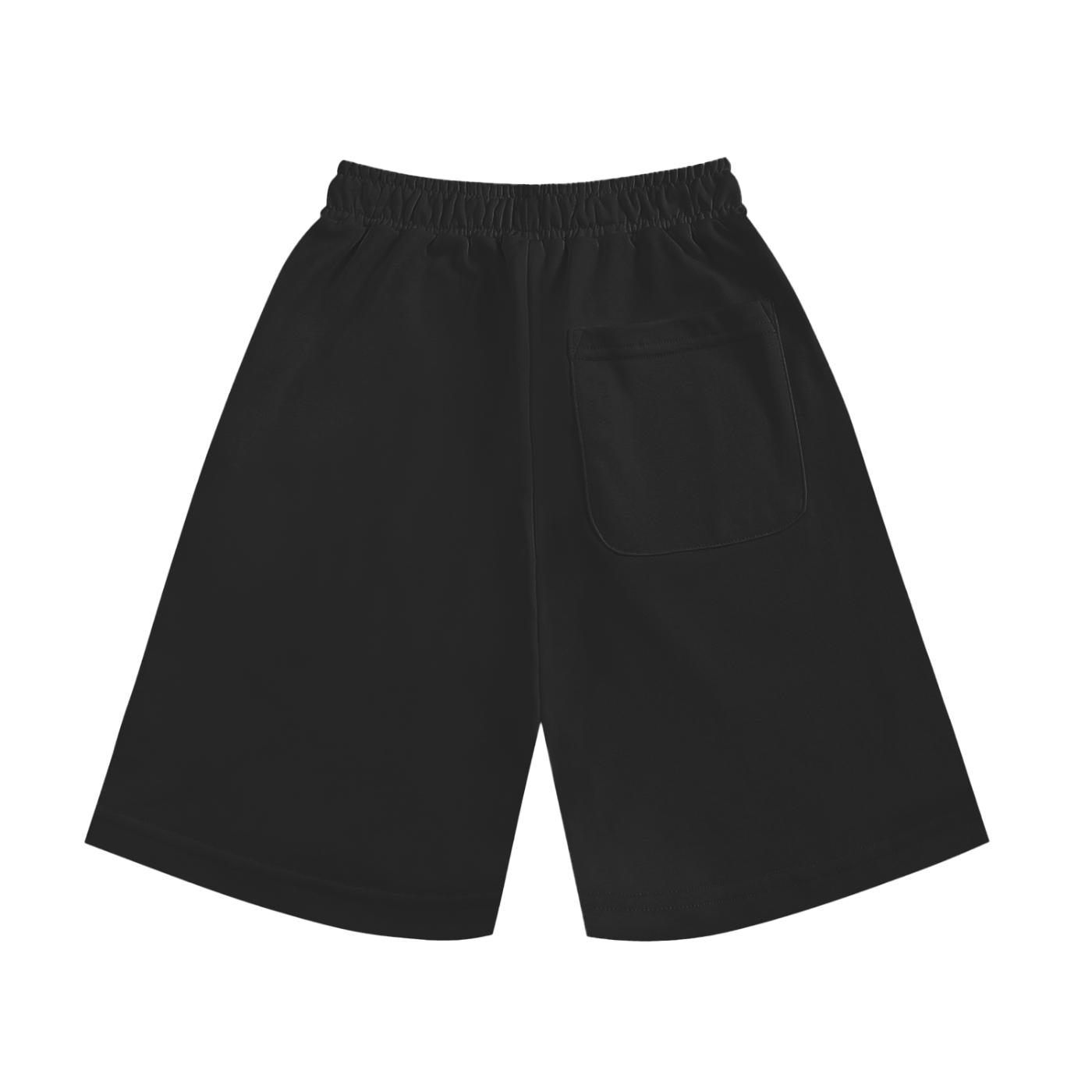 Black shorts on a white background
