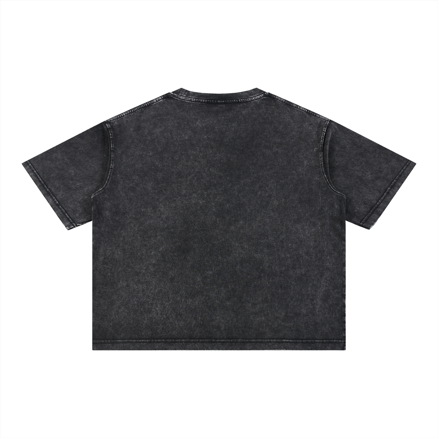 Black t-shirt on a white background