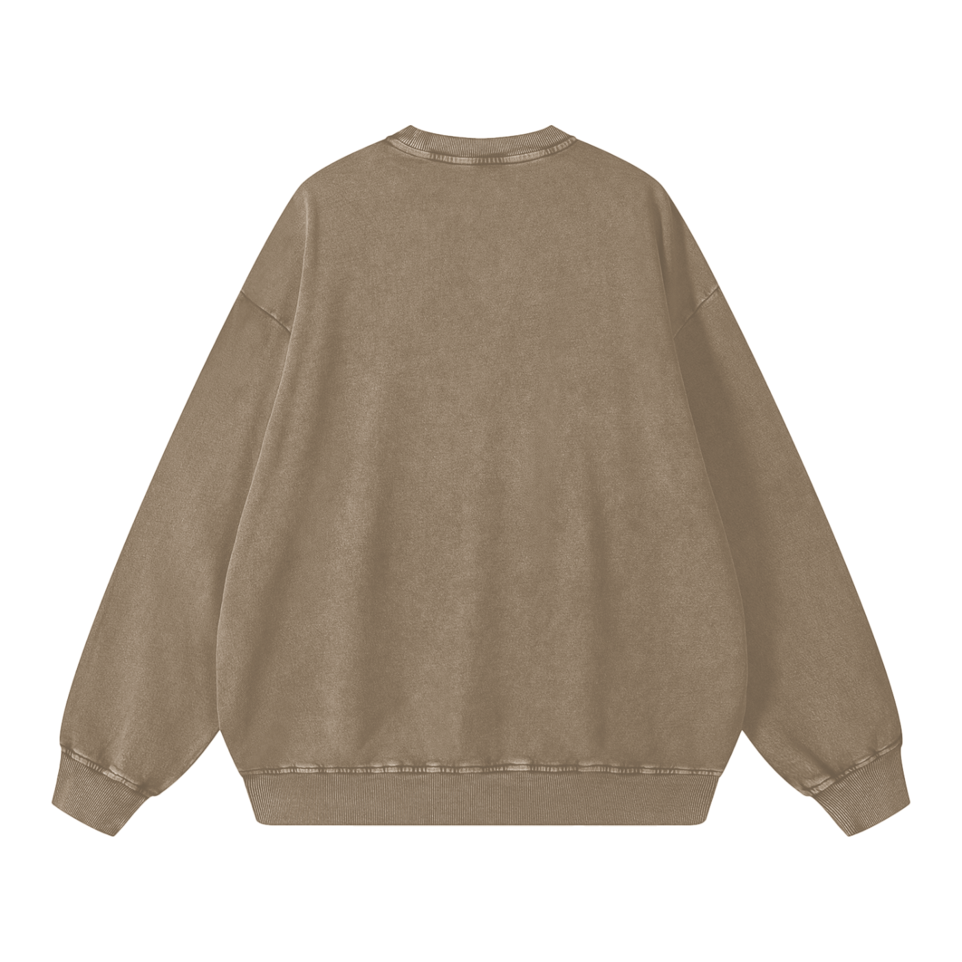 Plain Brown sweatshirt on a white background