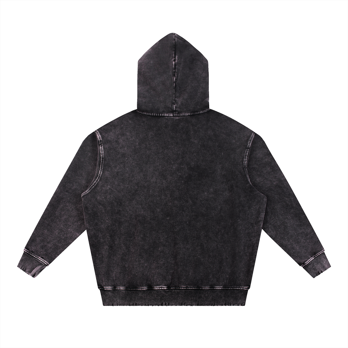 Black hoodie on a white background