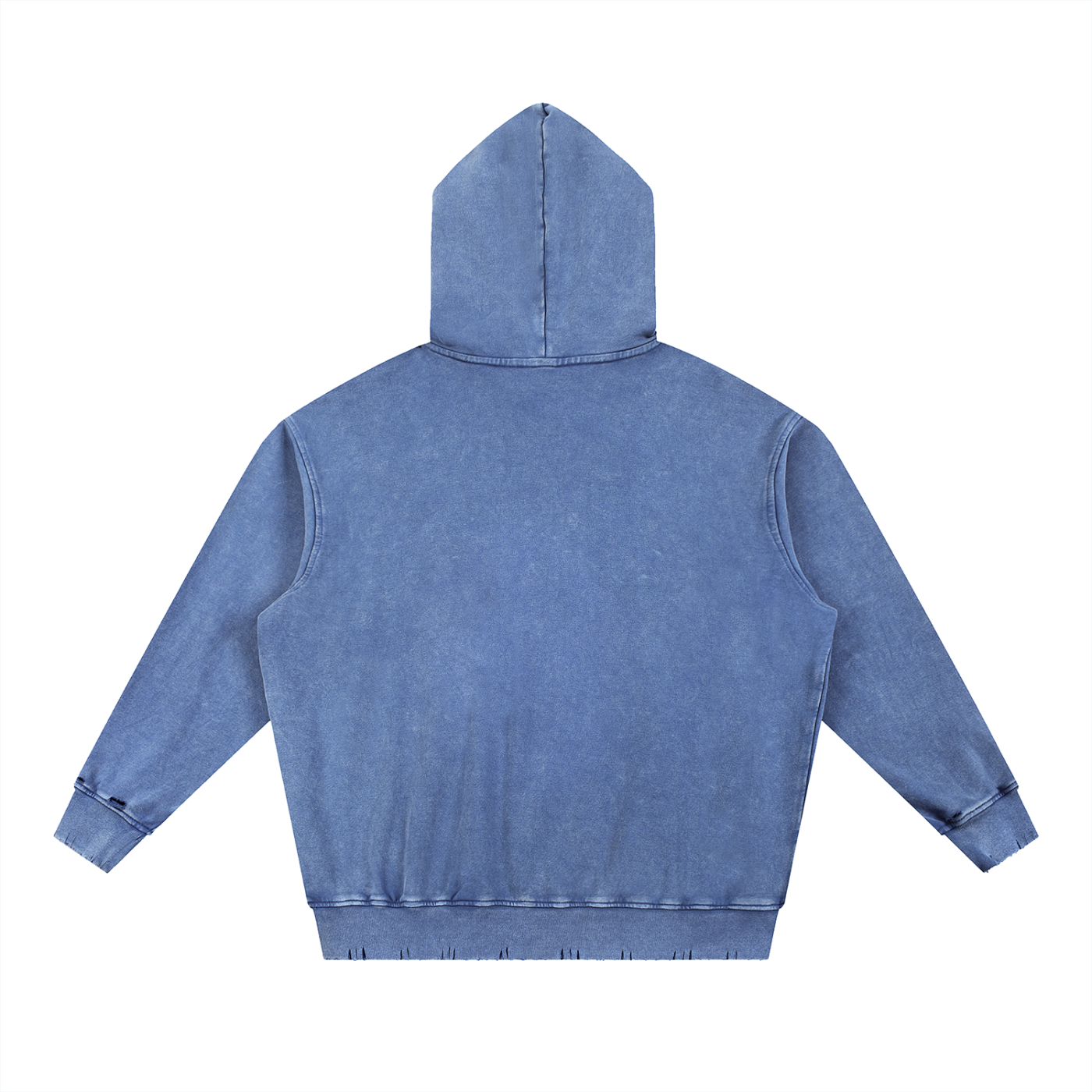 Faded Blue hoodie on a white background