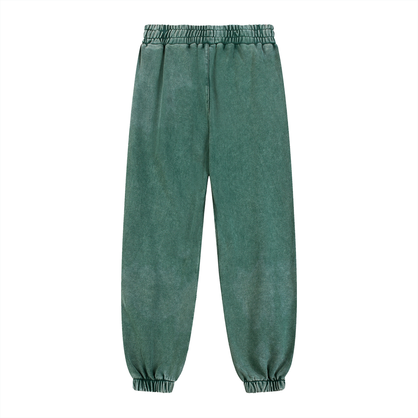 Faded Green sweatpants on a white background