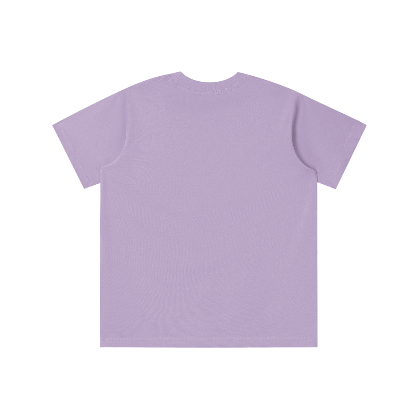 Lavender t-shirt on a white background