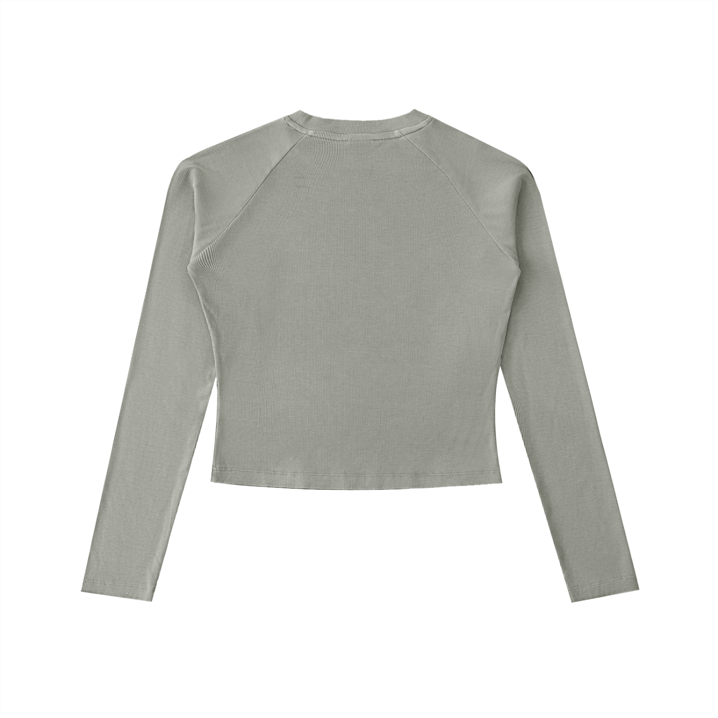 light Gray long-sleeve top on a white background