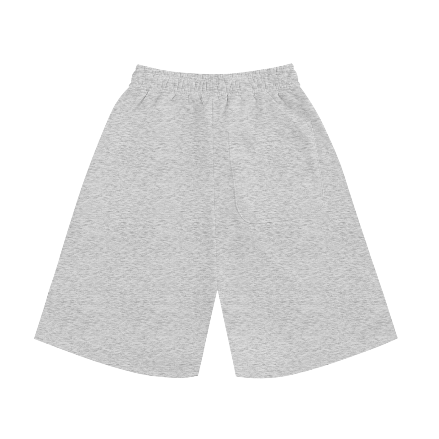 Gray shorts on a white background