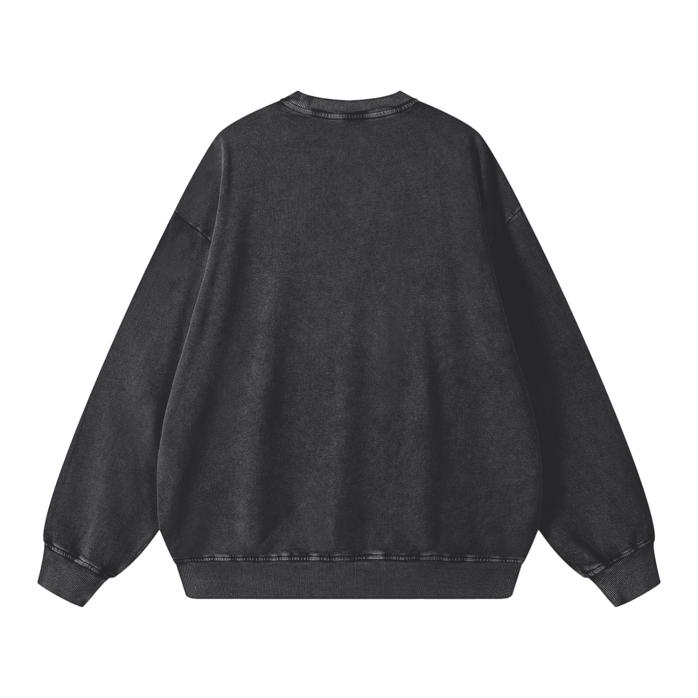 Plain Black sweatshirt on a white background