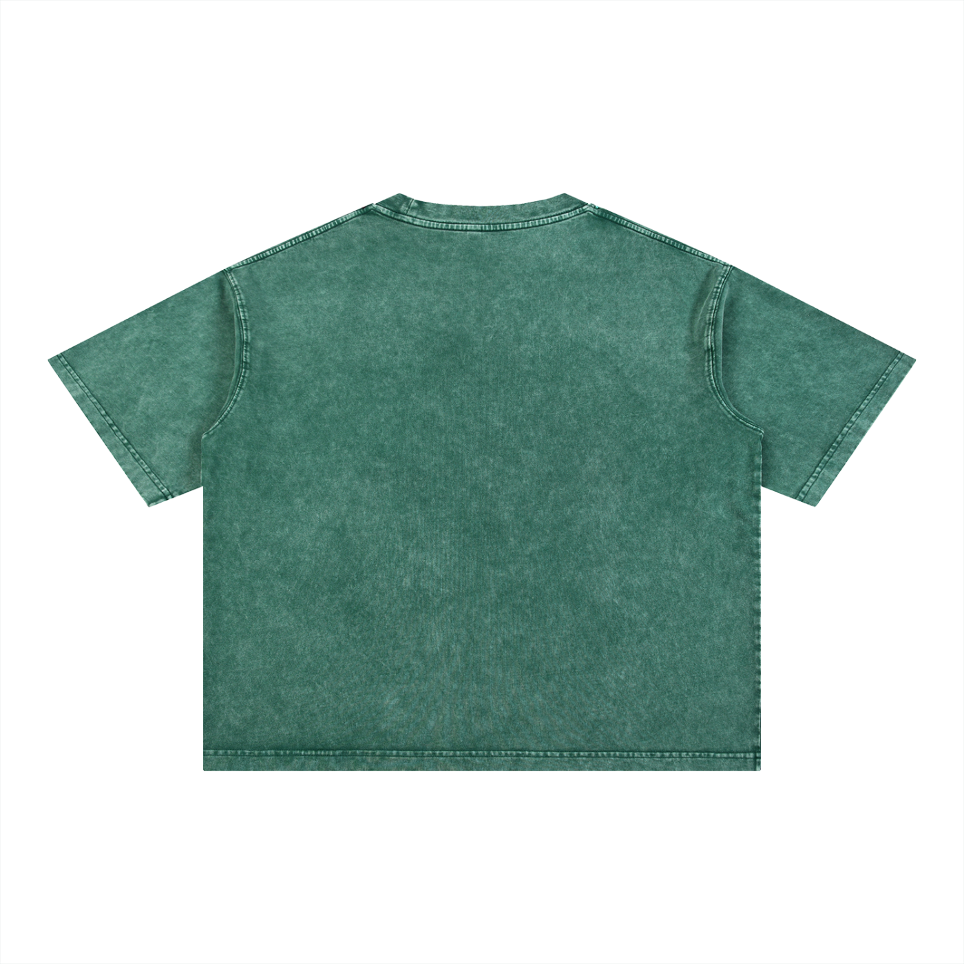 Green t-shirt on a white background