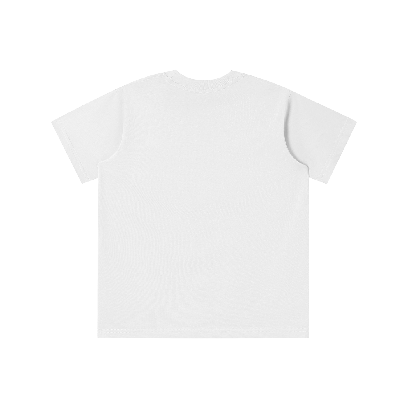 Plain white t-shirt on a white background