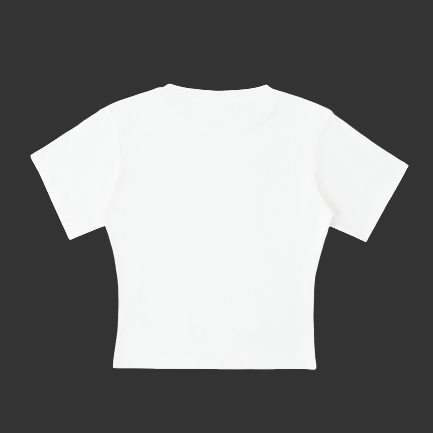 Plain white t-shirt on a white background