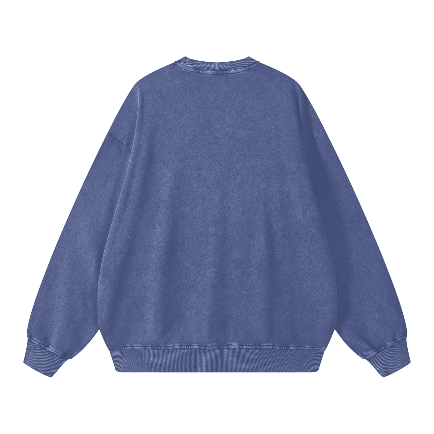 Plain Blue sweatshirt on a white background