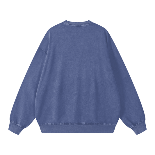 Plain Blue sweatshirt on a white background