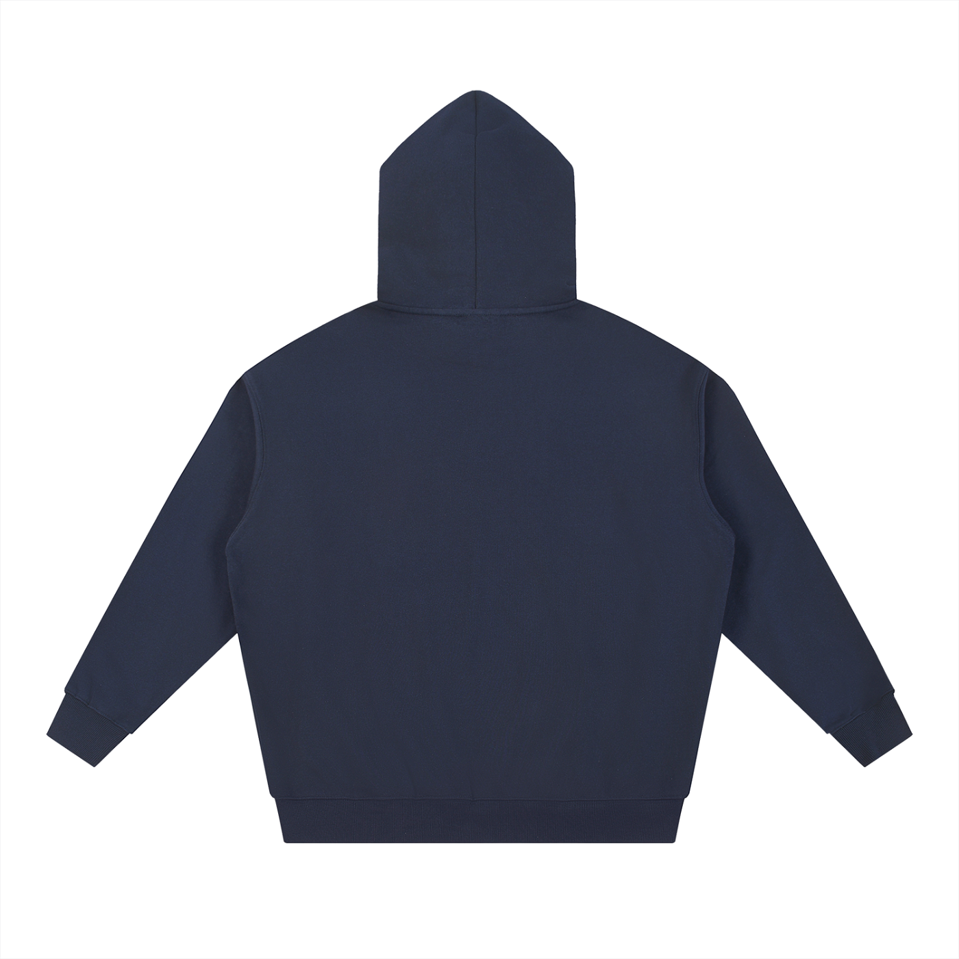 Navy blue hoodie on a white background