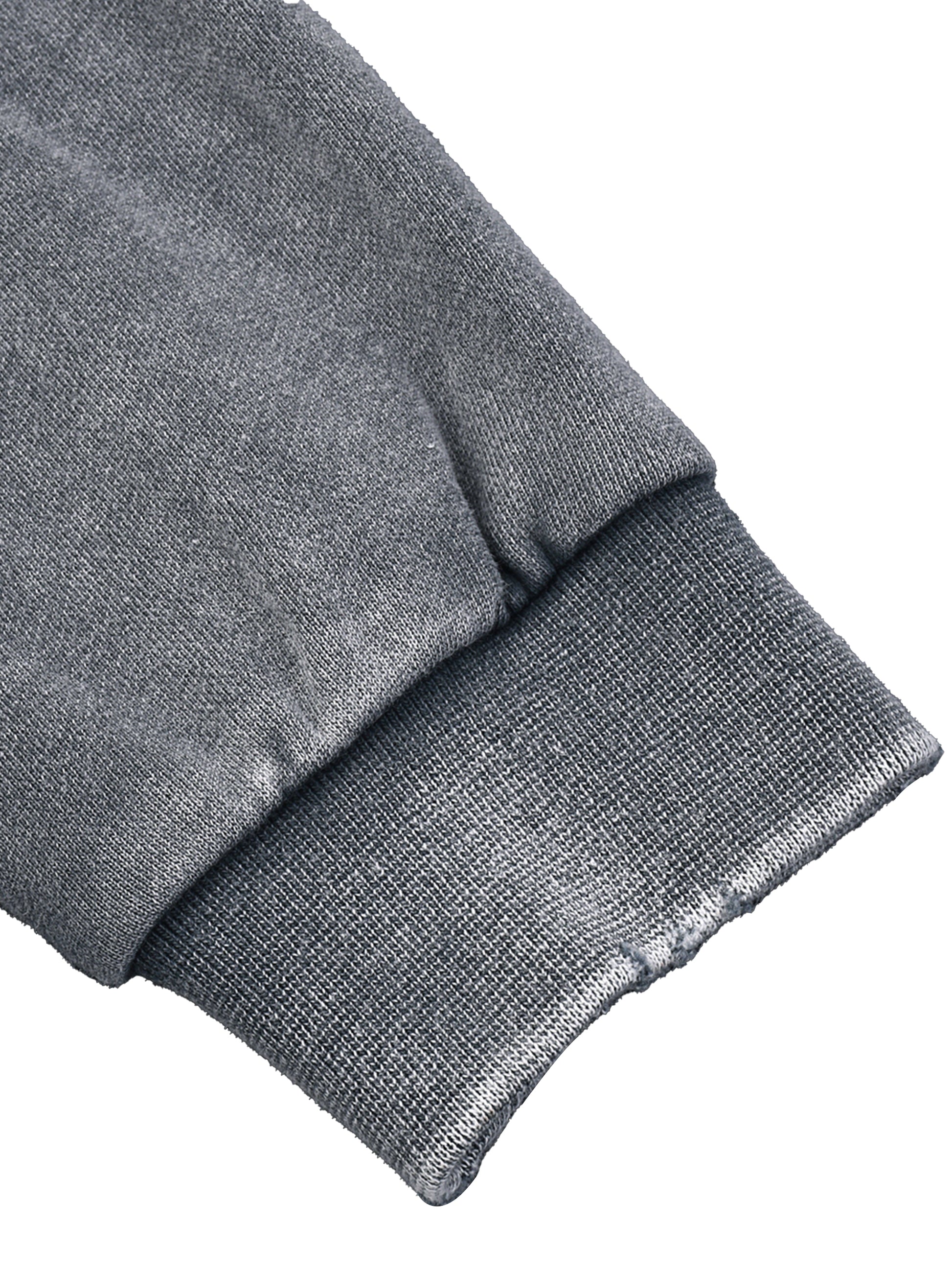 Close-up of a gray knit fabric on a white background