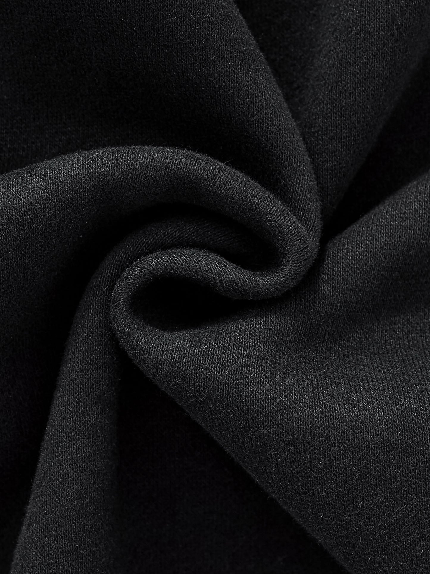 Close-up of black fabric with folds