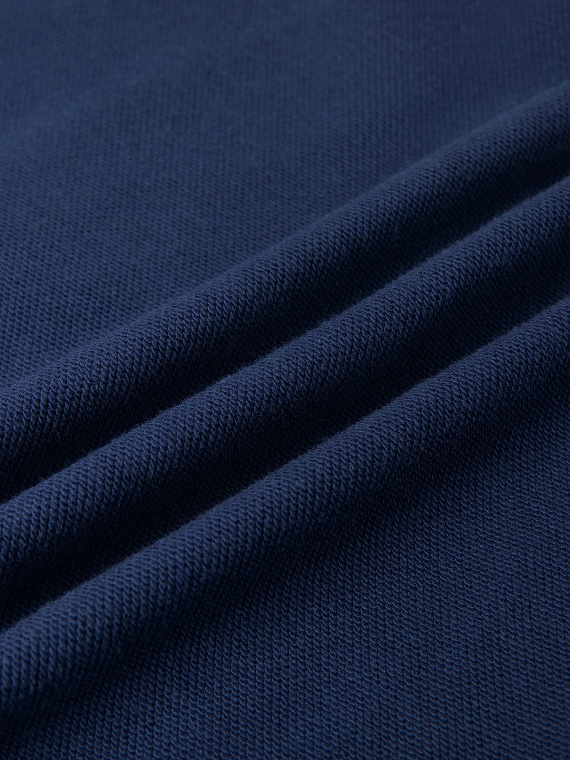Close-up of dark blue fabric texture