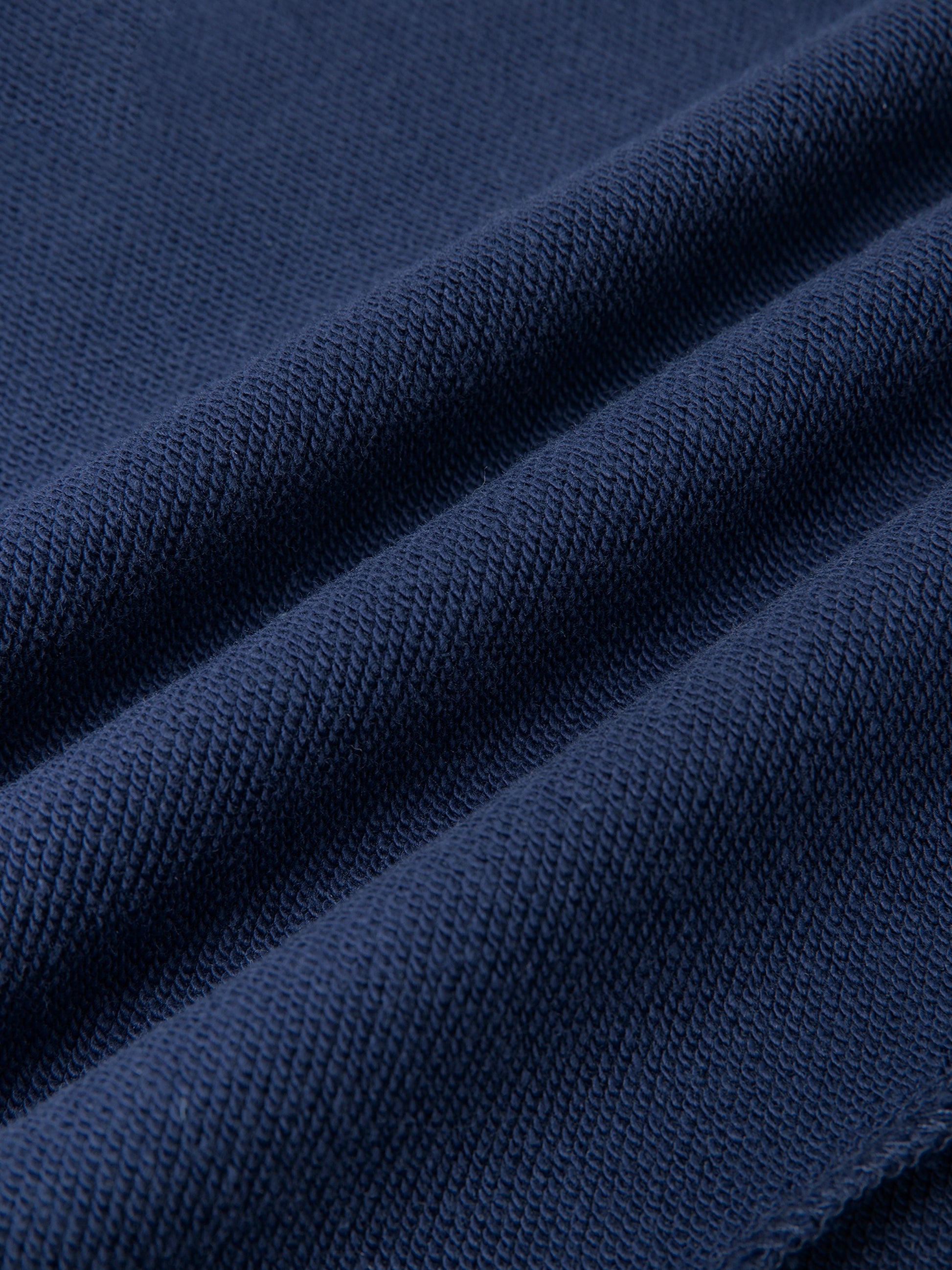 Close-up of dark blue fabric texture
