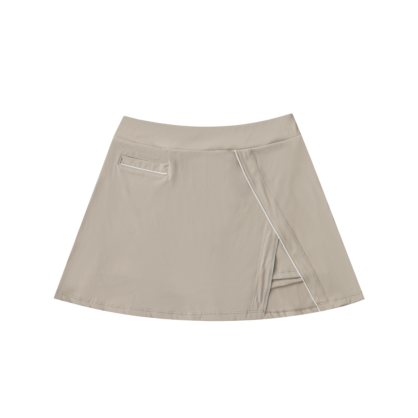 Beige skirt on a white background