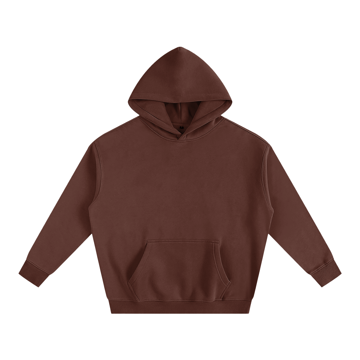Brown hoodie on a white background