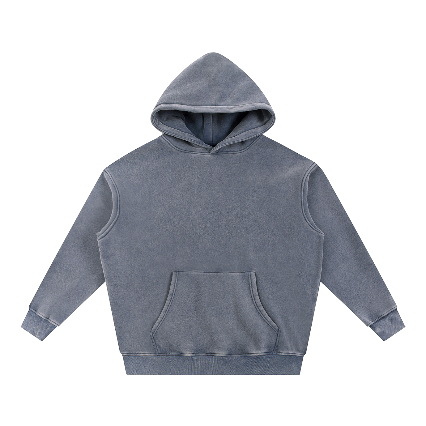 Gray/blue hoodie on a white background