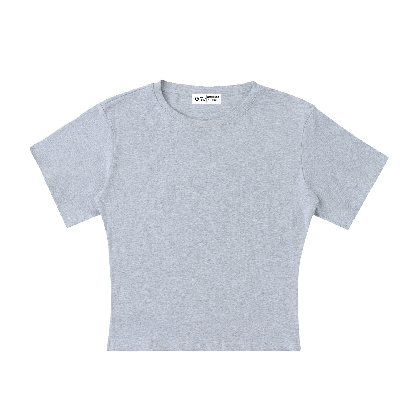 Gray t-shirt on a white background