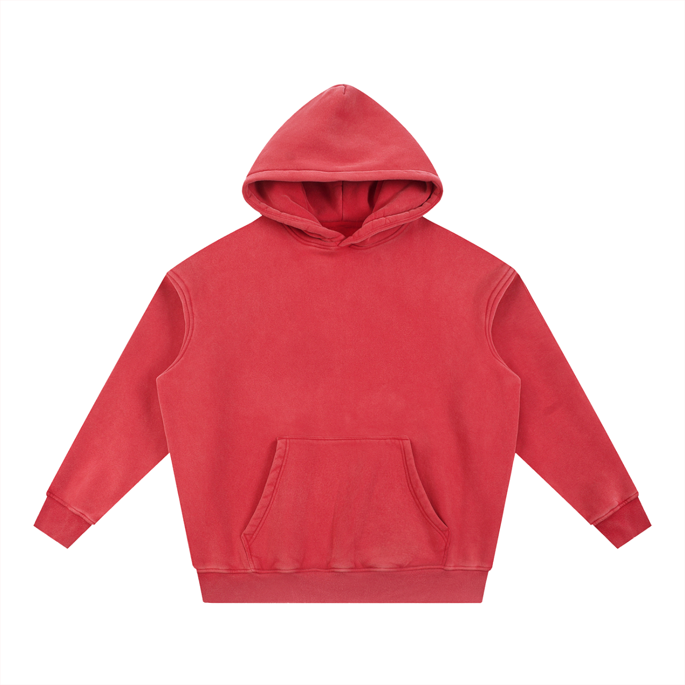 Red hoodie on a white background
