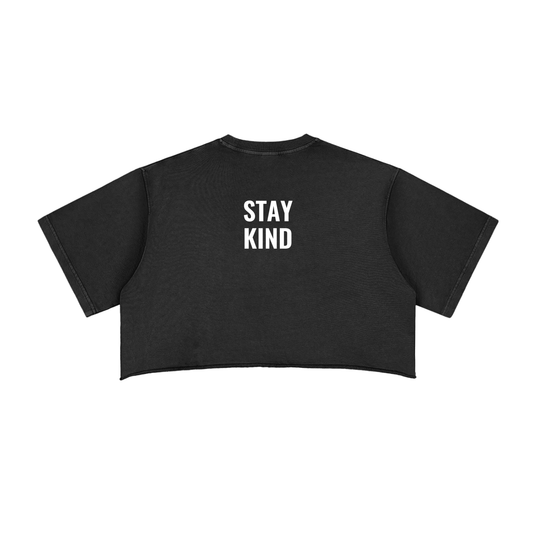 'Stay Kind' Relaxed Fit Crop Top