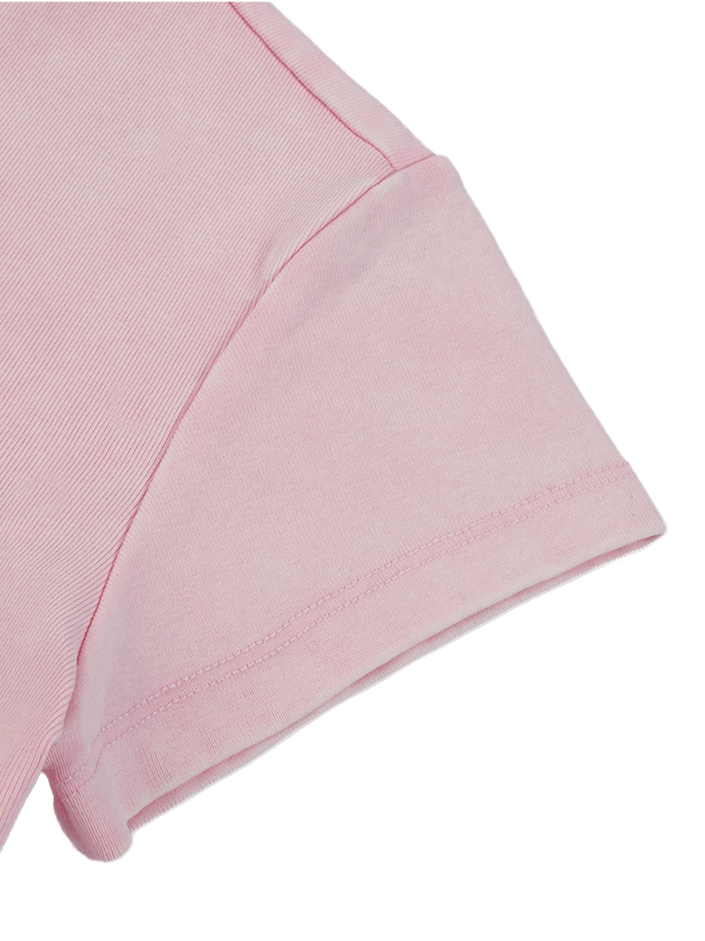 Close-up of a pink fabric texture on a white background