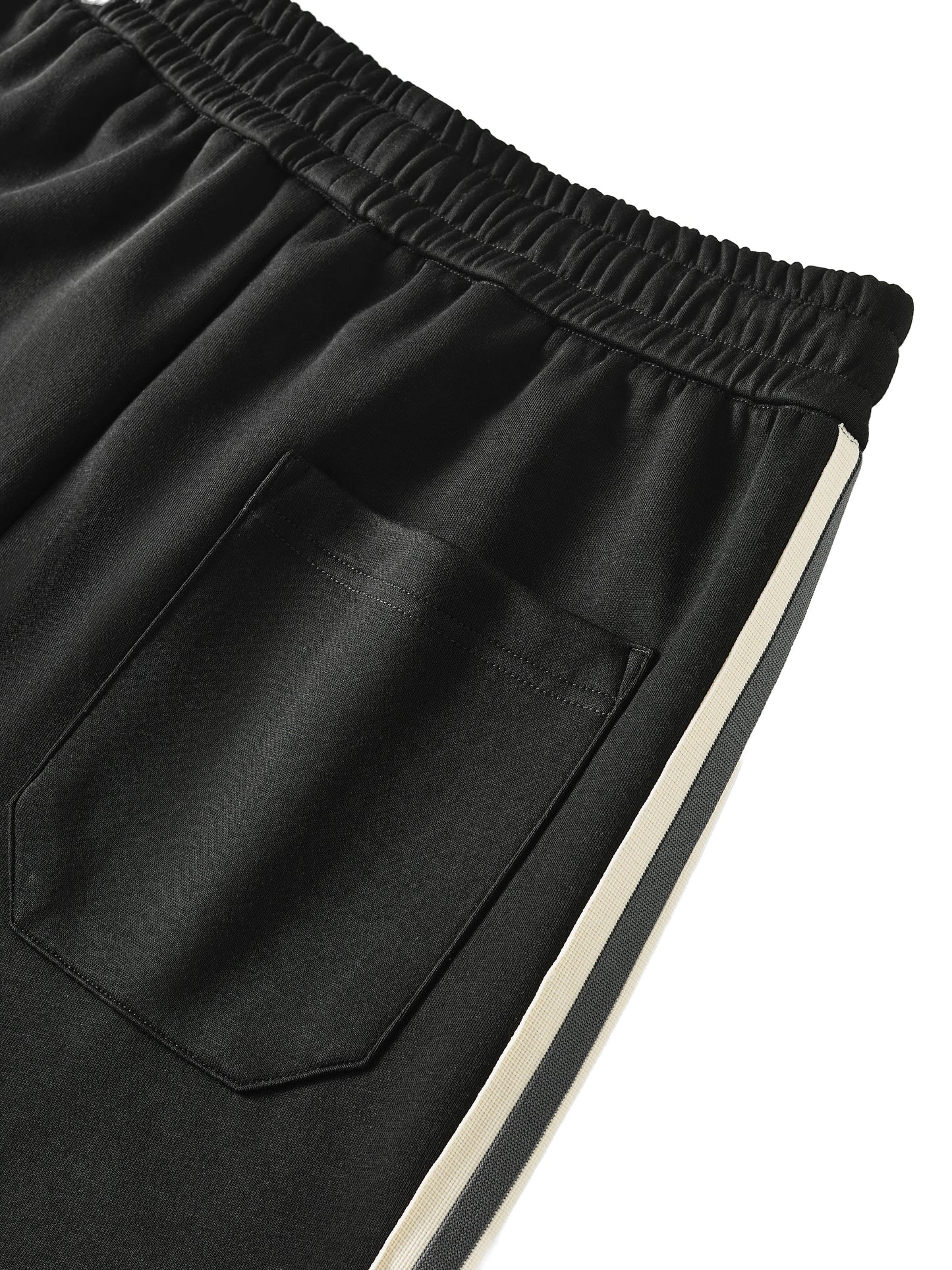 Contrast Side-Stripe Straight-Leg  Pants